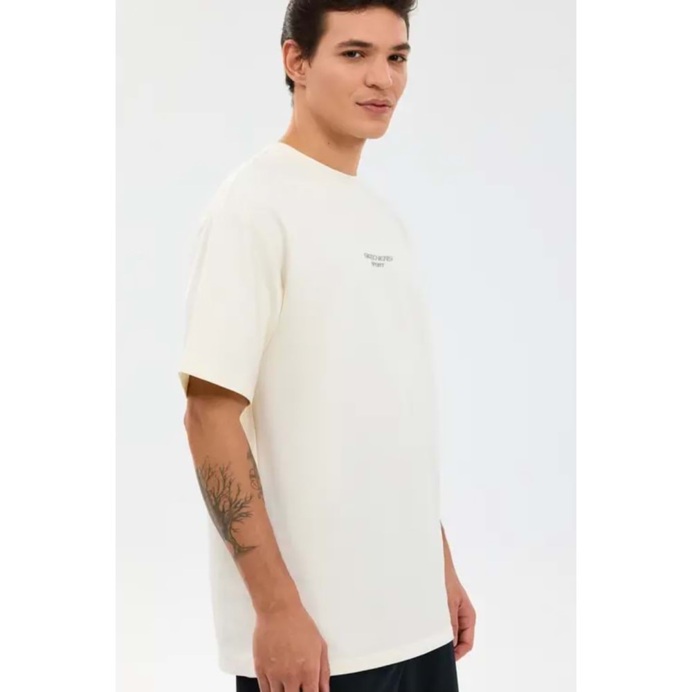 Skechers S231094-3855 M Graphic Tee Reflect Logo Oversize T-Shirt Erkek Tişort
