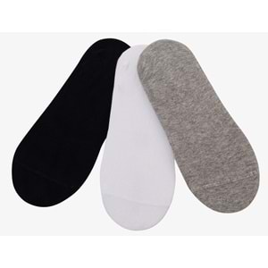 Skechers S2520313-3474 U Liner No Show 3 Pack 3 Parça-Adet Unisex Çorap