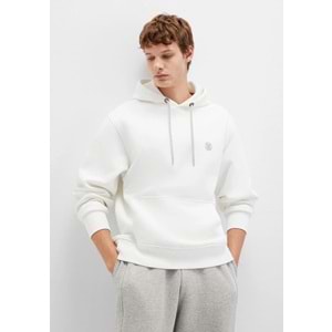 Mavi 065809-34519 Logo Nakışlı Erkek Kapüşonlu Sweatshirt
