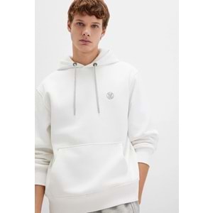 Mavi 065809-34519 Logo Nakışlı Erkek Kapüşonlu Sweatshirt