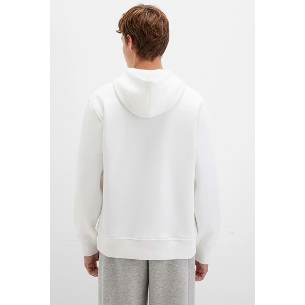 Mavi 065809-34519 Logo Nakışlı Erkek Kapüşonlu Sweatshirt
