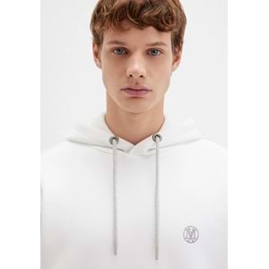 Mavi 065809-34519 Logo Nakışlı Erkek Kapüşonlu Sweatshirt
