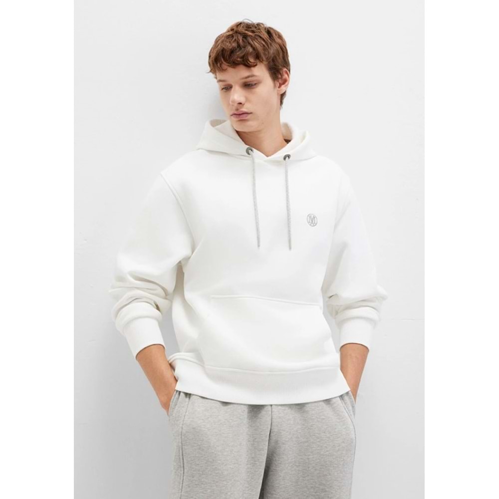 Mavi 065809-34519 Logo Nakışlı Erkek Kapüşonlu Sweatshirt