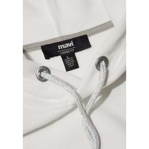 Mavi 065809-34519 Logo Nakışlı Erkek Kapüşonlu Sweatshirt