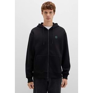 Mavi M066979-900 Mühür Logo Nakışlı Ceket Kapüşonlu Fermuarlı Erkek Sweatshirt