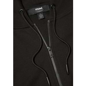 Mavi M066979-900 Mühür Logo Nakışlı Ceket Kapüşonlu Fermuarlı Erkek Sweatshirt
