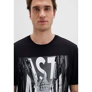 Mavi M067053-900 İstanbul Galata Baskılı Tişört Erkek T-Shirt