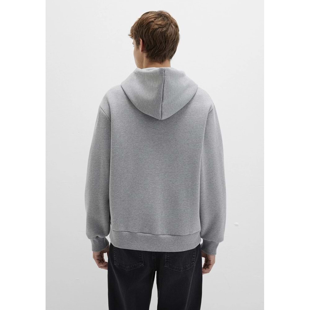 Mavi M066979-34686 Mühür Logo Nakışlı Ceket Kapüşonlu Fermuarlı Erkek Sweatshirt