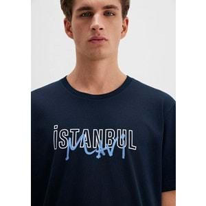 Mavi M067114-34319 İstanbul Baskılı Tişört Erkek T-Shirt