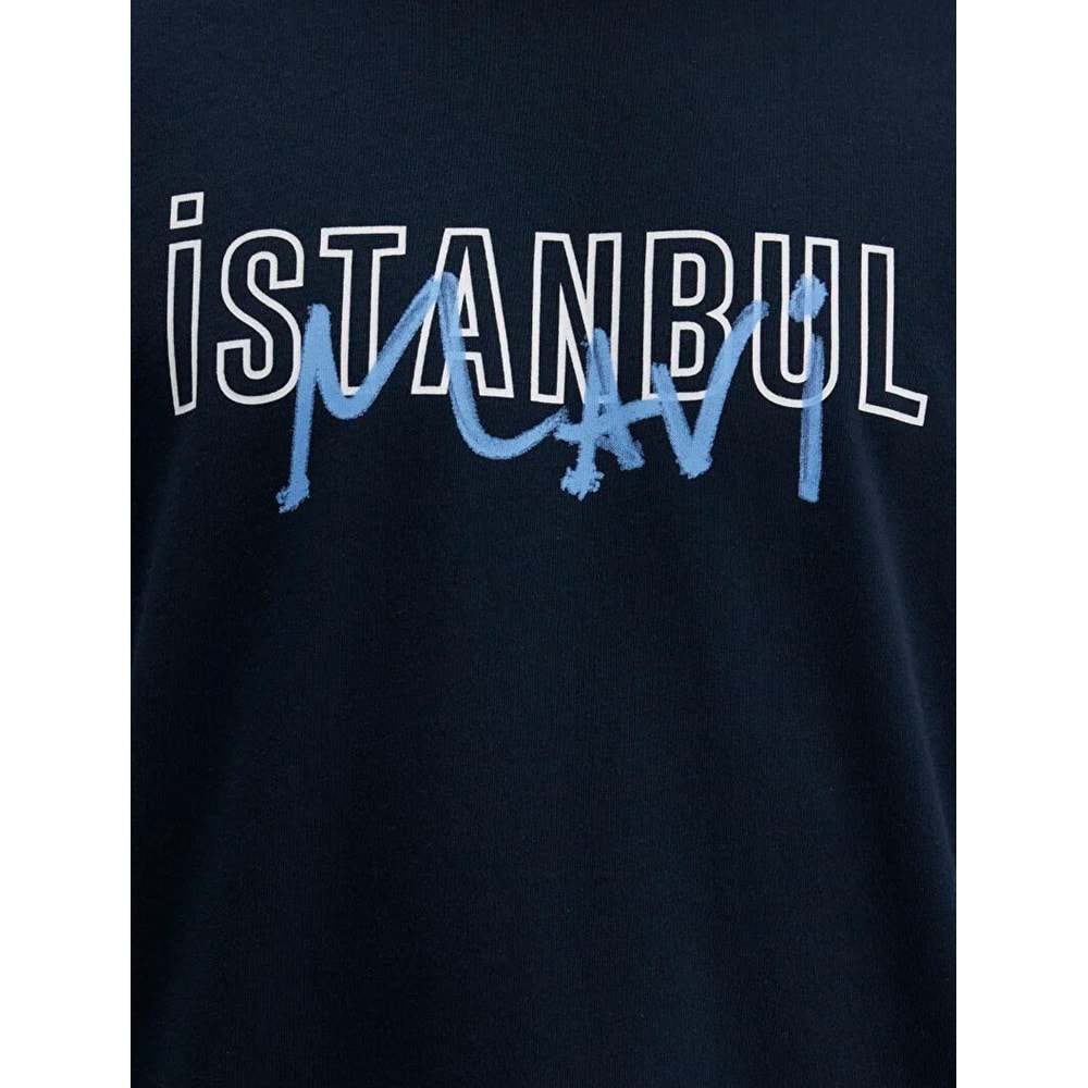 Mavi M067114-34319 İstanbul Baskılı Tişört Erkek T-Shirt