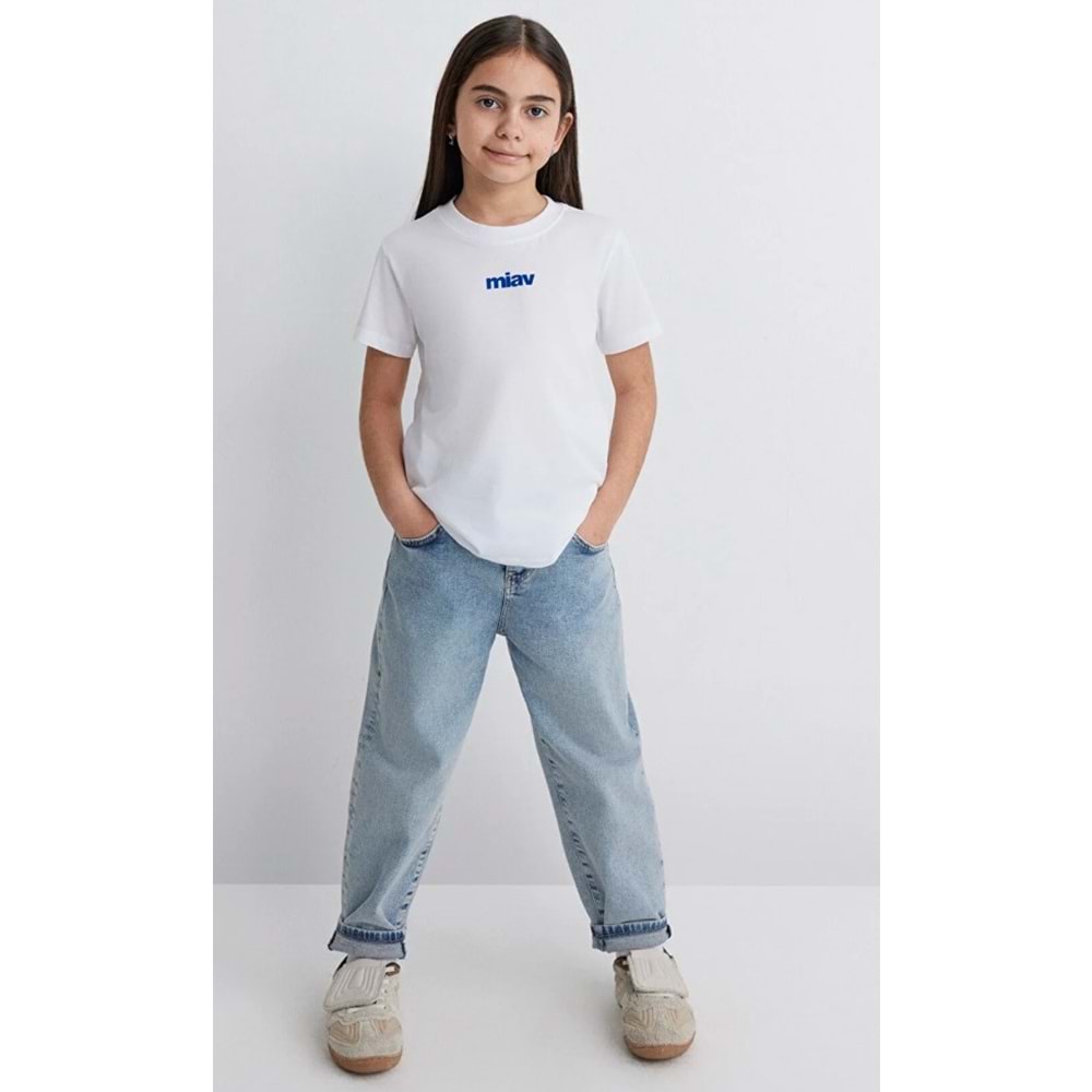Mavi M66332620 Miav Baskılı Unisex Çocuk Tişört