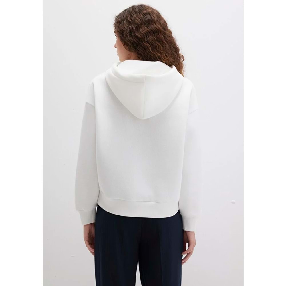 Mavi M168334-81964 Logo Baskılı Kadın Kapüşonlu Sweatshirt