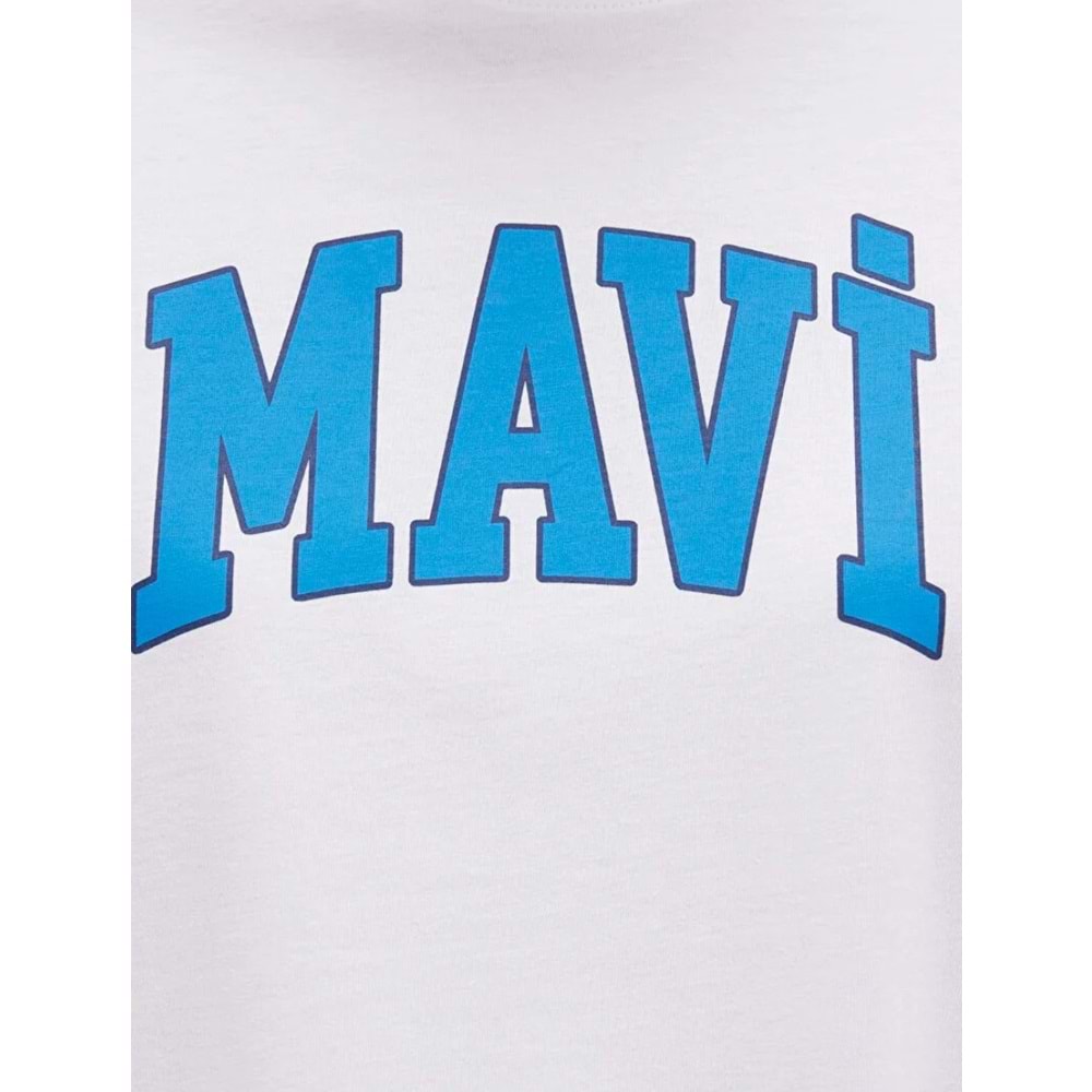 Mavi M1600843-70000 Mavi Logo Baskılı T-Shirt Kadın Tişört