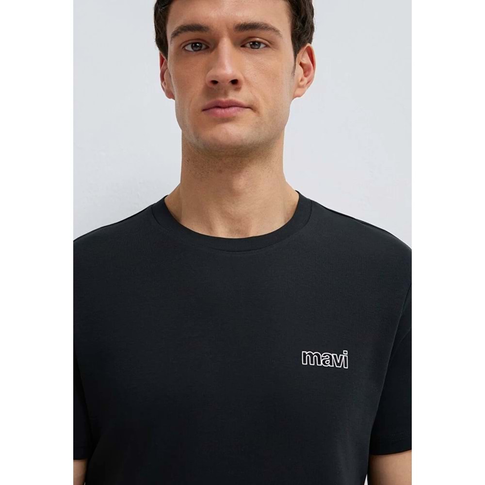 Mavi M0610360-900 Mavi Logo Baskılı Tişört Erkek T-Shirt