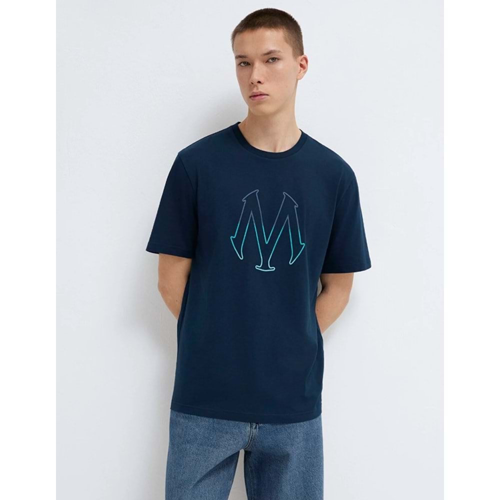 Mavi M0610635-70490 Mavi Mühür Logo Baskılı T-Shirt Erkek Tişort