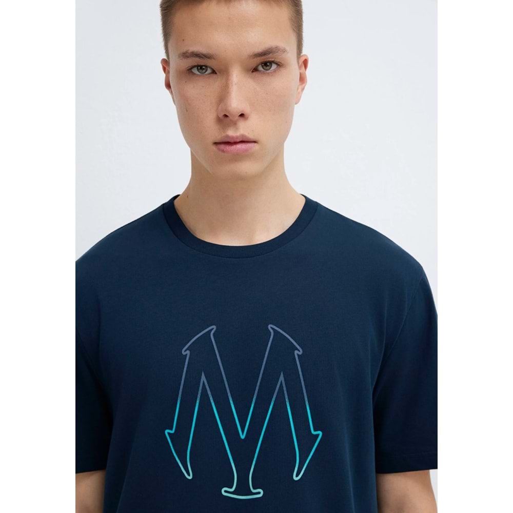 Mavi M0610635-70490 Mavi Mühür Logo Baskılı T-Shirt Erkek Tişort