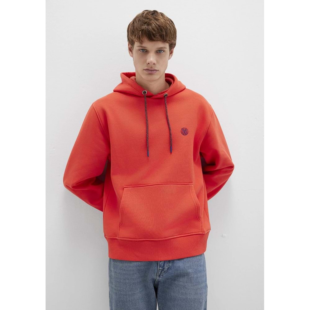 Mavi 065809-70481 Logo Nakışlı Erkek Kapüşonlu Sweatshirt