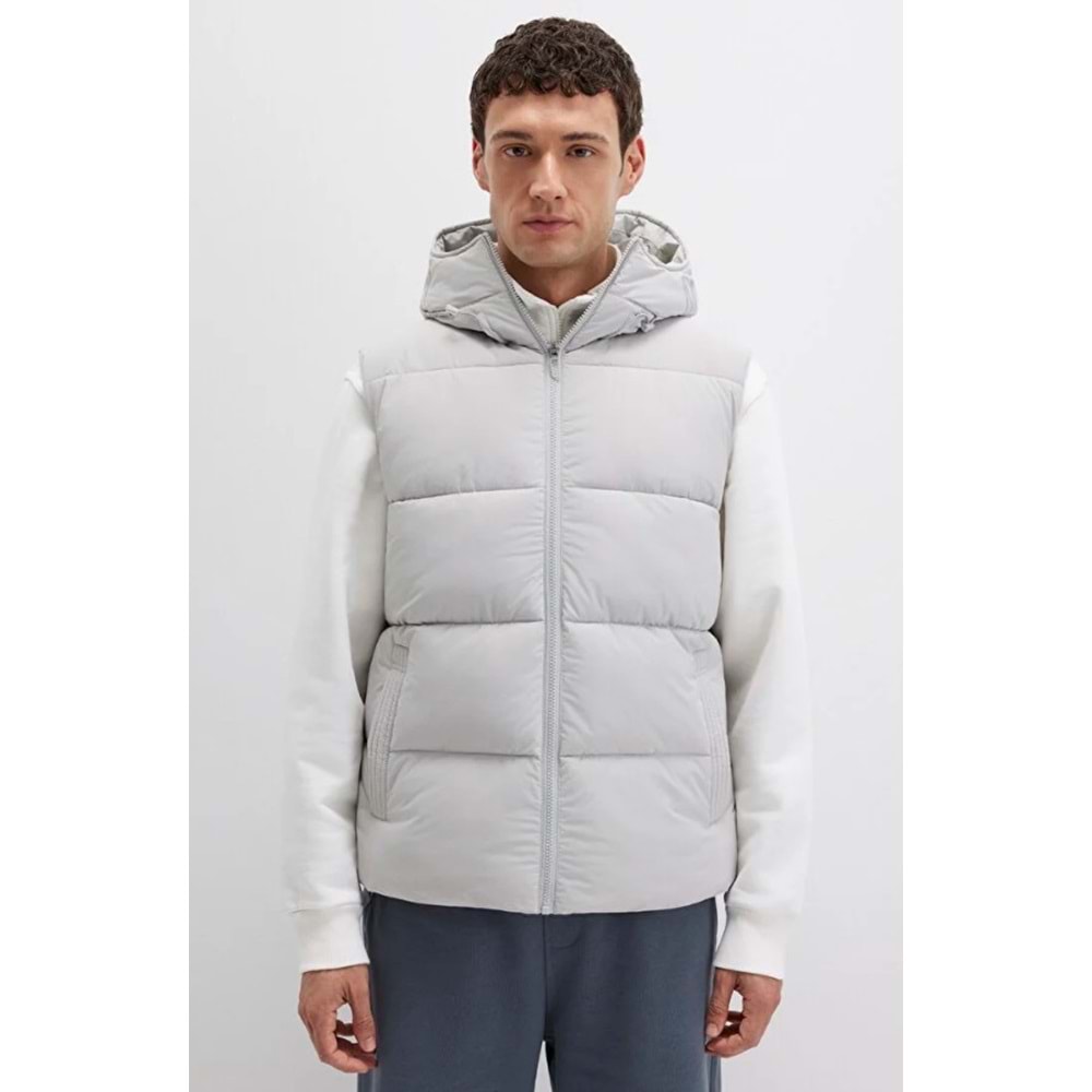 Mavi 0110089-70075 Kapüşonlu Şişme Erkek Yelek