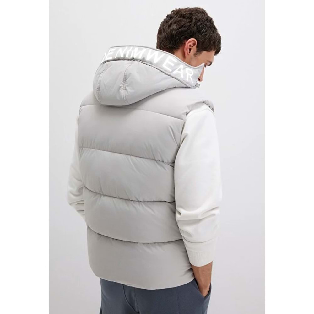 Mavi 0110089-70075 Kapüşonlu Şişme Erkek Yelek