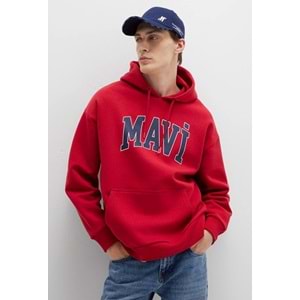 Mavi 067149-70464 Logo Baskılı Erkek Kapüşonlu Sweatshirt