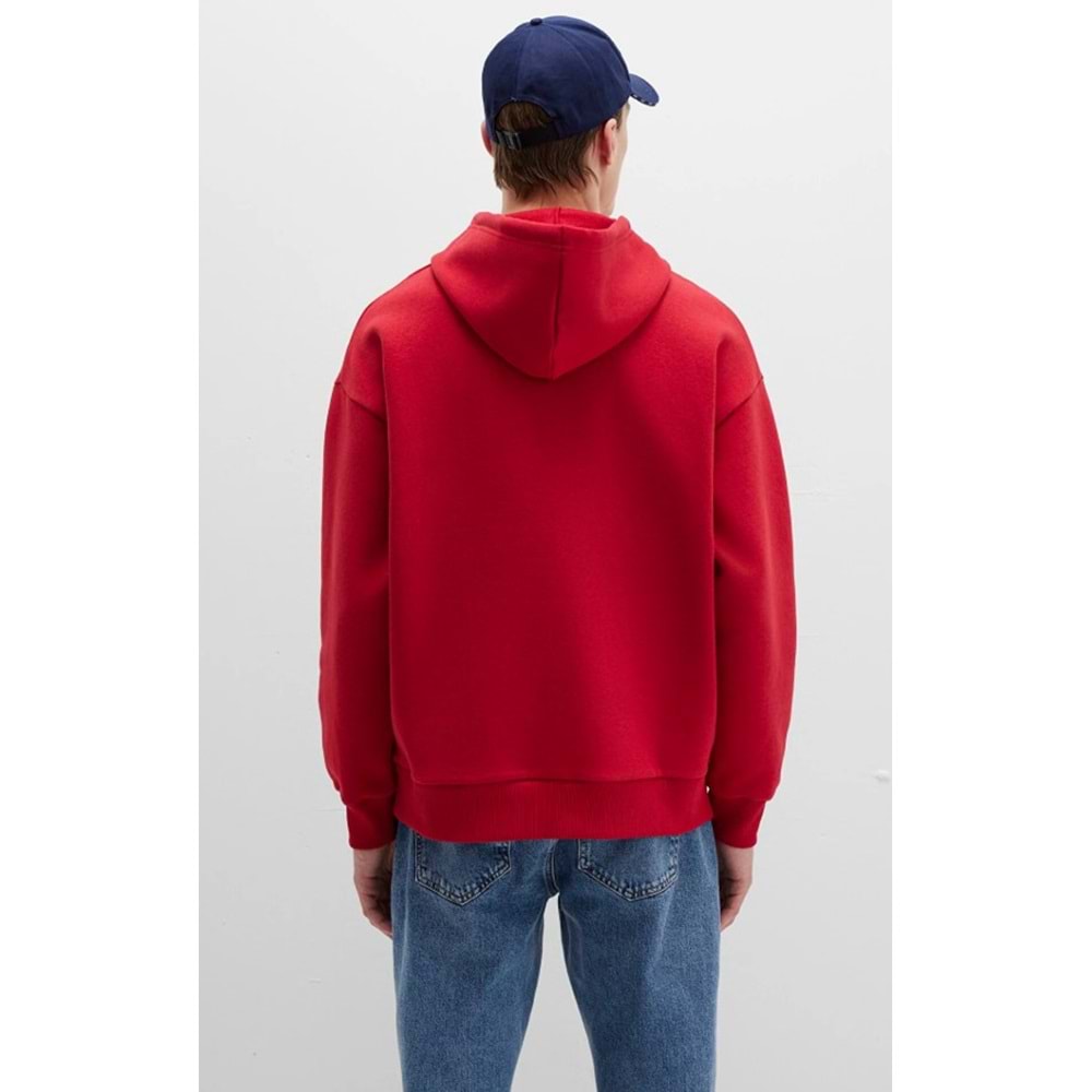 Mavi 067149-70464 Logo Baskılı Erkek Kapüşonlu Sweatshirt