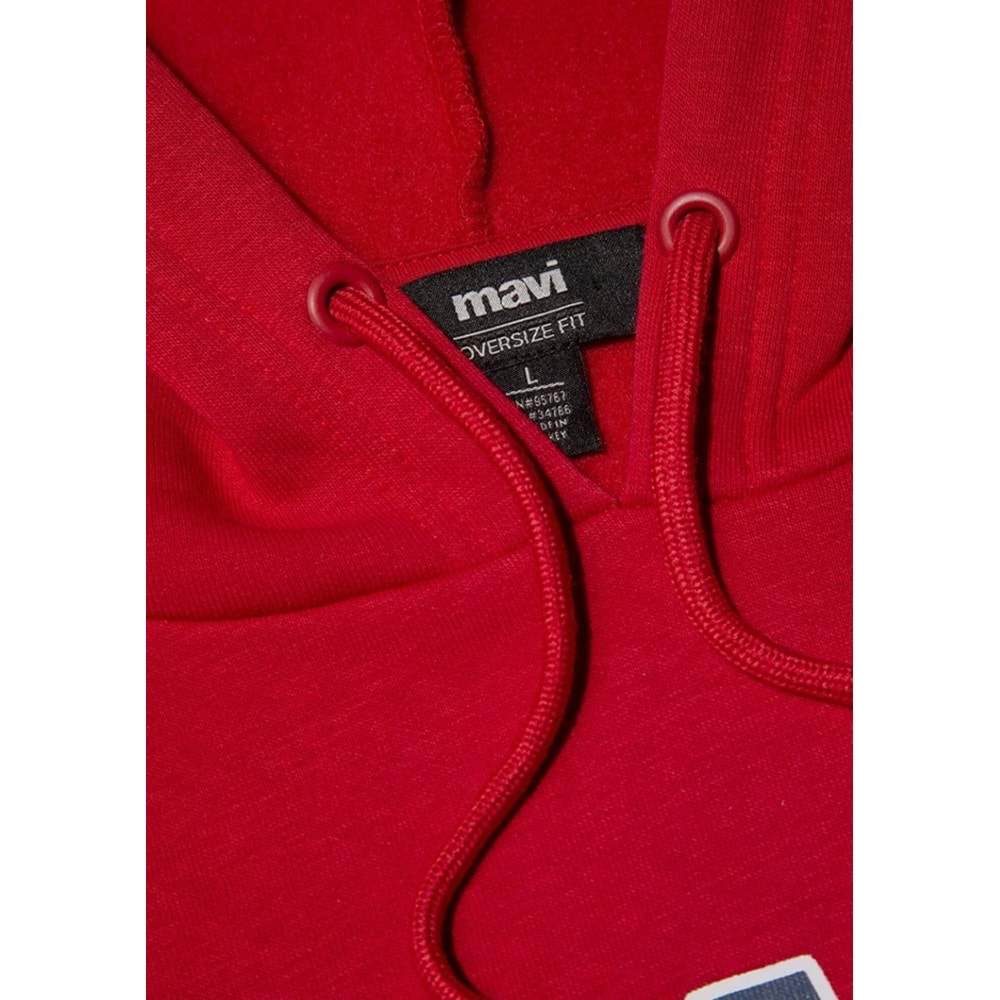 Mavi 067149-70464 Logo Baskılı Erkek Kapüşonlu Sweatshirt