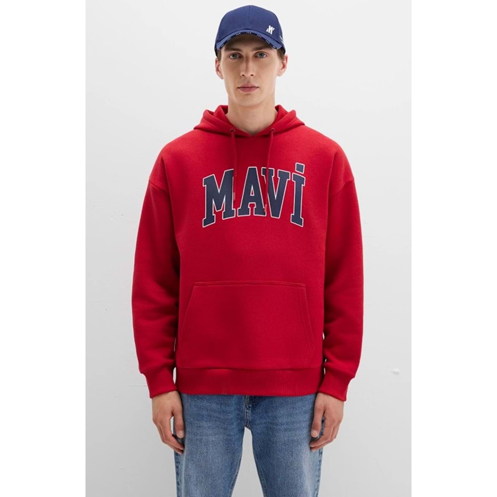 Mavi 067149-70464 Logo Baskılı Erkek Kapüşonlu Sweatshirt