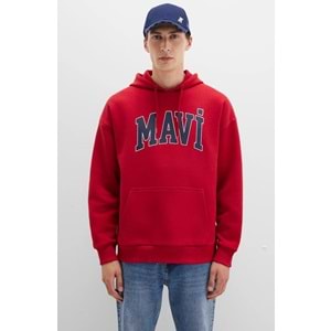 Mavi 067149-70464 Logo Baskılı Erkek Kapüşonlu Sweatshirt