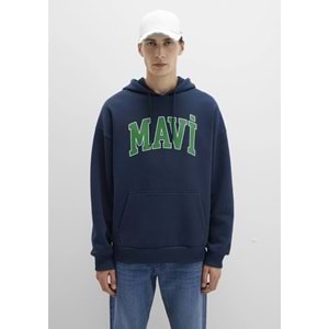 Mavi M067149-29743 Logo Baskılı Erkek Kapüşonlu Sweatshirt