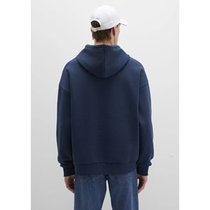 Mavi M067149-29743 Logo Baskılı Erkek Kapüşonlu Sweatshirt
