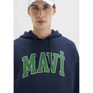Mavi M067149-29743 Logo Baskılı Erkek Kapüşonlu Sweatshirt