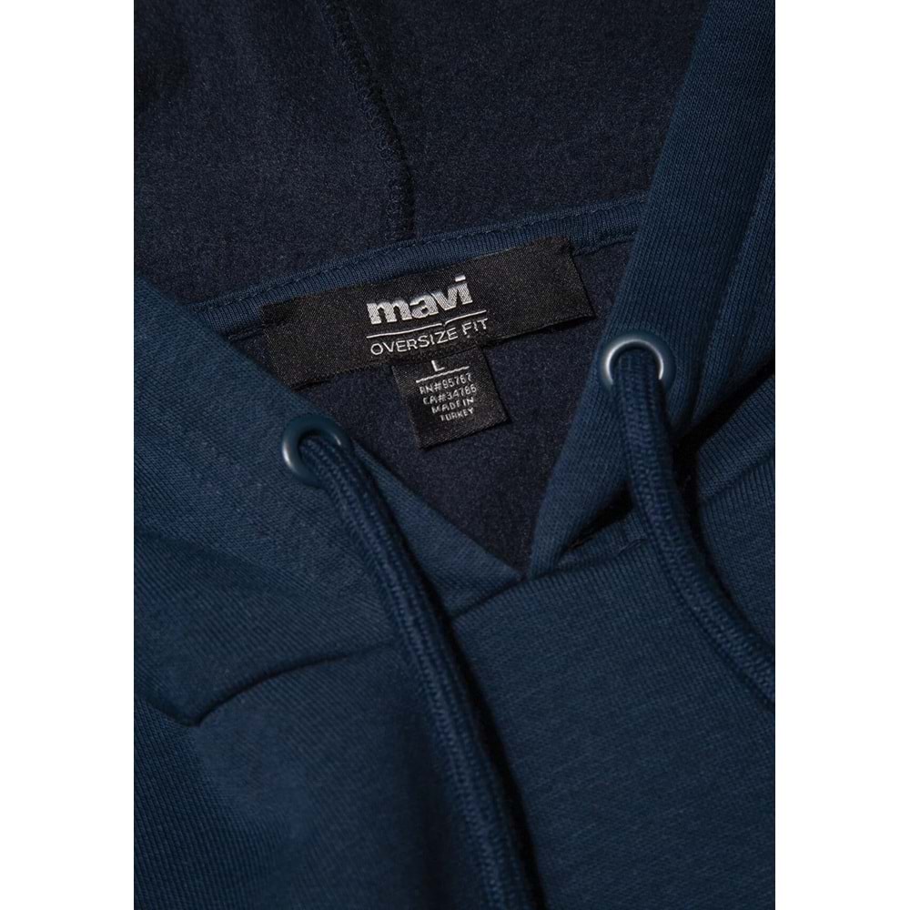 Mavi M067149-29743 Logo Baskılı Erkek Kapüşonlu Sweatshirt