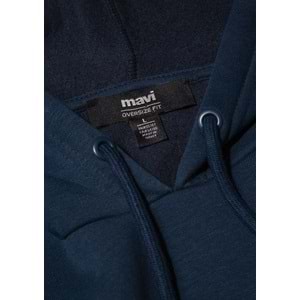 Mavi M067149-29743 Logo Baskılı Erkek Kapüşonlu Sweatshirt