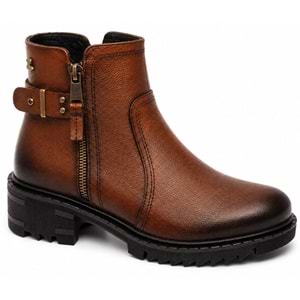 Venüs Huzey Hakiki Deri Kaymaz Taban Ortopedik Kadın Bot