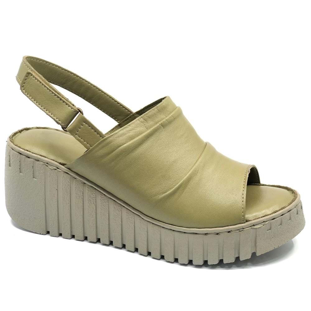 Venüs Trogi Hakiki Deri Comfort Ortopedik Kadın Sandalet