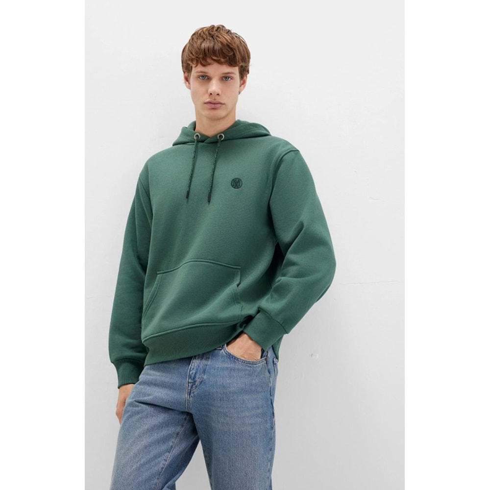 Mavi 065809-71580 Logo Nakışlı Erkek Kapüşonlu Sweatshirt