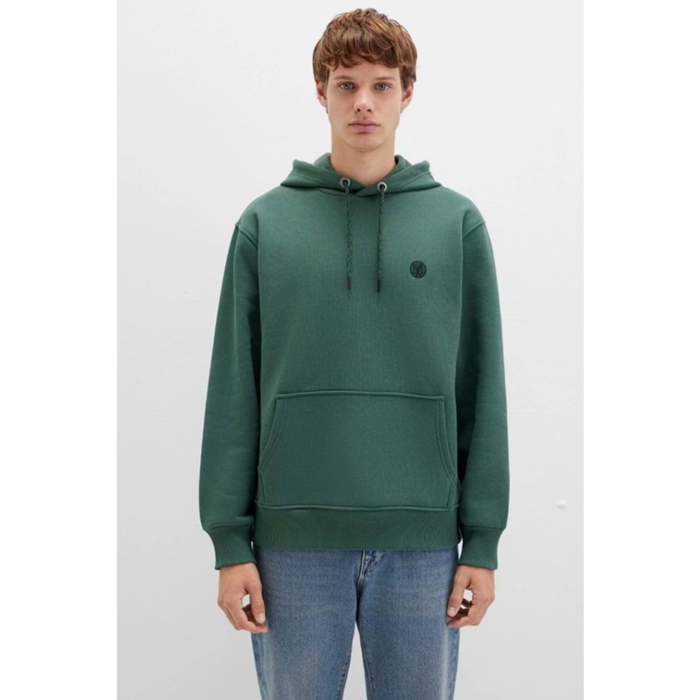 Mavi 065809-71580 Logo Nakışlı Erkek Kapüşonlu Sweatshirt