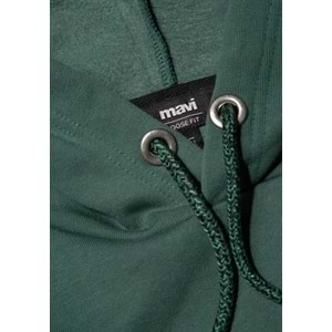 Mavi 065809-71580 Logo Nakışlı Erkek Kapüşonlu Sweatshirt