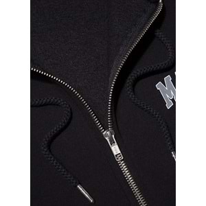 Mavi M0611715-900 Mavi Logo Baskılı Kapüşonlu Fermuarlı Erkek Sweatshirt
