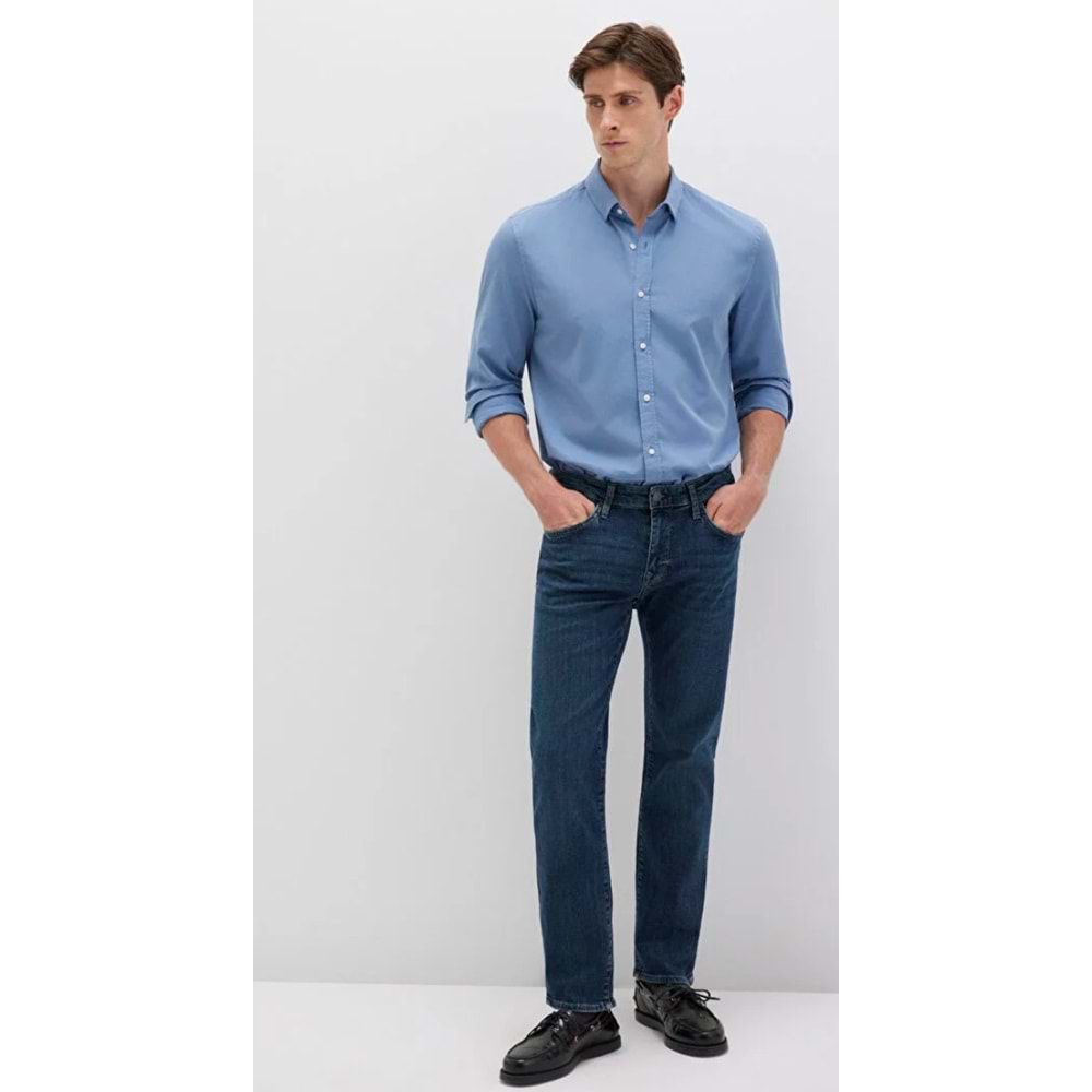 Mavi M0037885202 Martin Mavi Premium Puslu Koyu Mavi Jean Pantolon Erkek Kot Pantolon