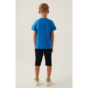 Superman Lisanslı L1702 Steel T-Shirt ve Kapri Alt Üst Erkek Çocuk Takımı