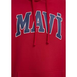 Mavi M1600361-82054 Mavi Logo Baskılı Kapüşonlu Kadın Sweatshirt
