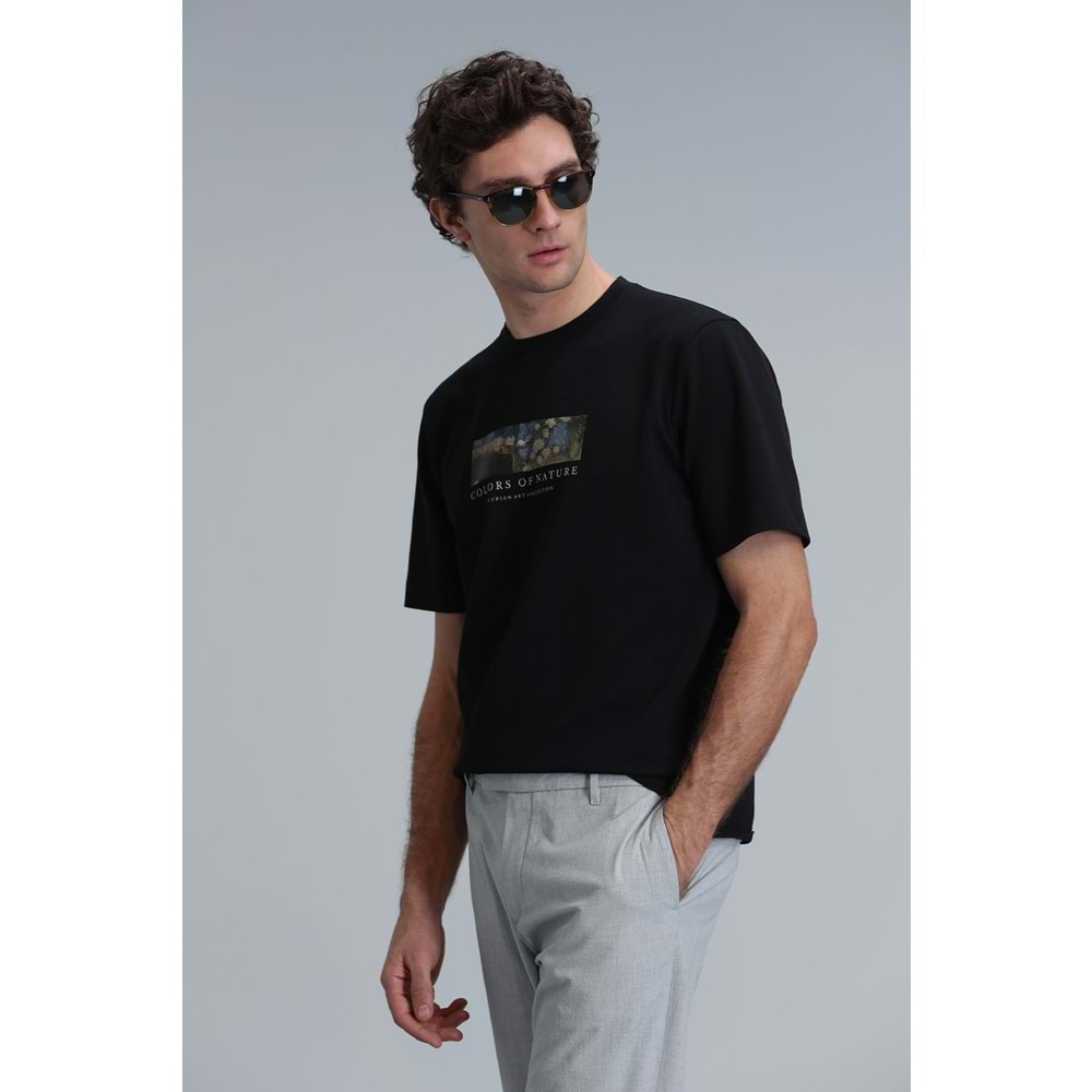 Lufian 111020193 Bıanca Modern Grafik Tişört Erkek T-Shirt