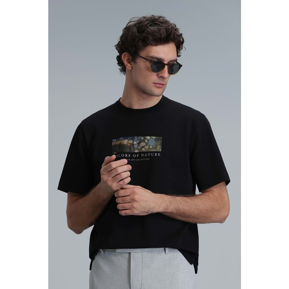 Lufian 111020193 Bıanca Modern Grafik Tişört Erkek T-Shirt