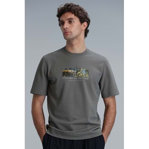 Lufian 111020193 Bıanca Modern Grafik Tişört Erkek T-Shirt