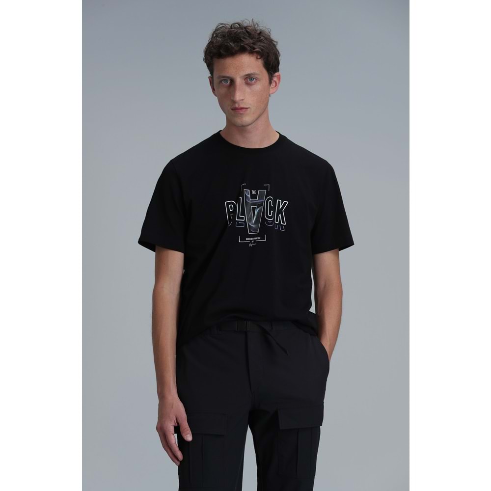Lufian 111020199 Adrıan Modern Grafik Tişört Erkek T-Shirt