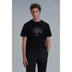 Lufian 111020199 Adrıan Modern Grafik Tişört Erkek T-Shirt