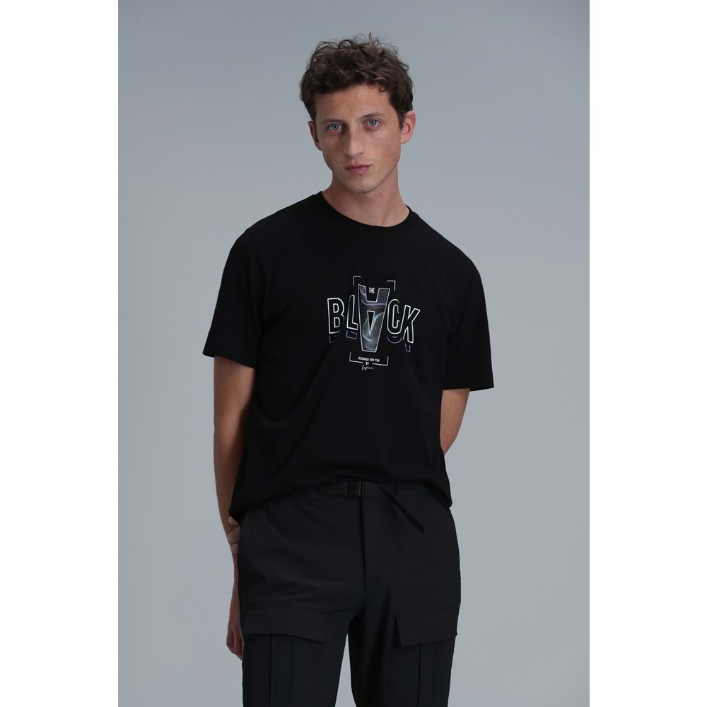 Lufian 111020199 Adrıan Modern Grafik Tişört Erkek T-Shirt