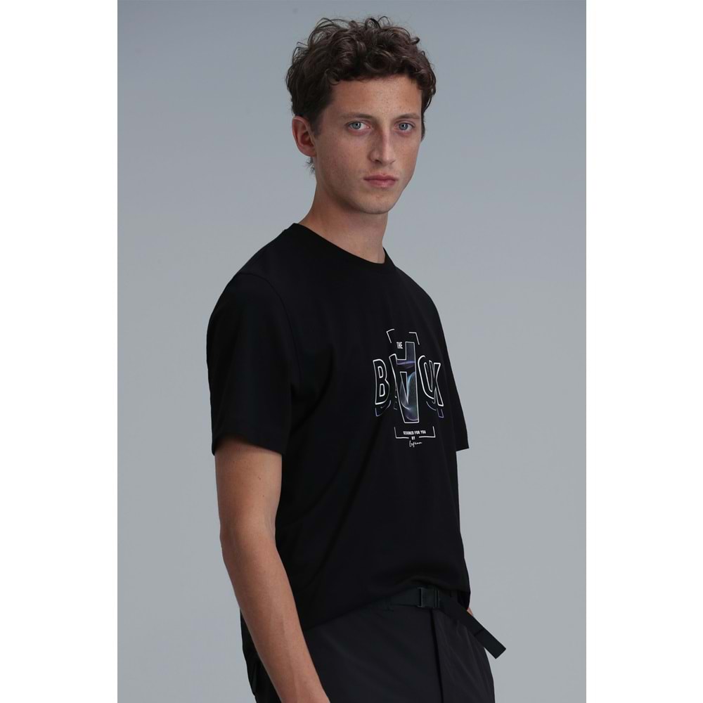 Lufian 111020199 Adrıan Modern Grafik Tişört Erkek T-Shirt
