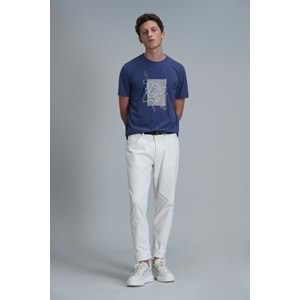 Lufian 111020205 Nally Modern Grafik T- Shirt Erkek T-Shirt